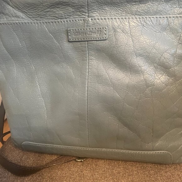 White Stuff Leather Navy crossbody handbag - Picture 4 of 10